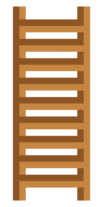 a wooden ladder